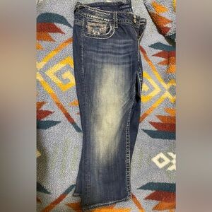 Blue Women's Boho Style Jeans